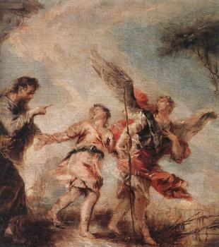 Giovanni Antonio Guardi : The Departure of Tobias